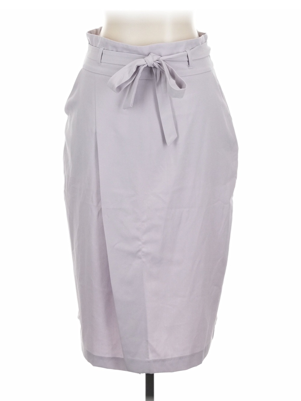 ASOS Lavender Gray Tailored Pencil Skirt with Tie Belt Sz 10